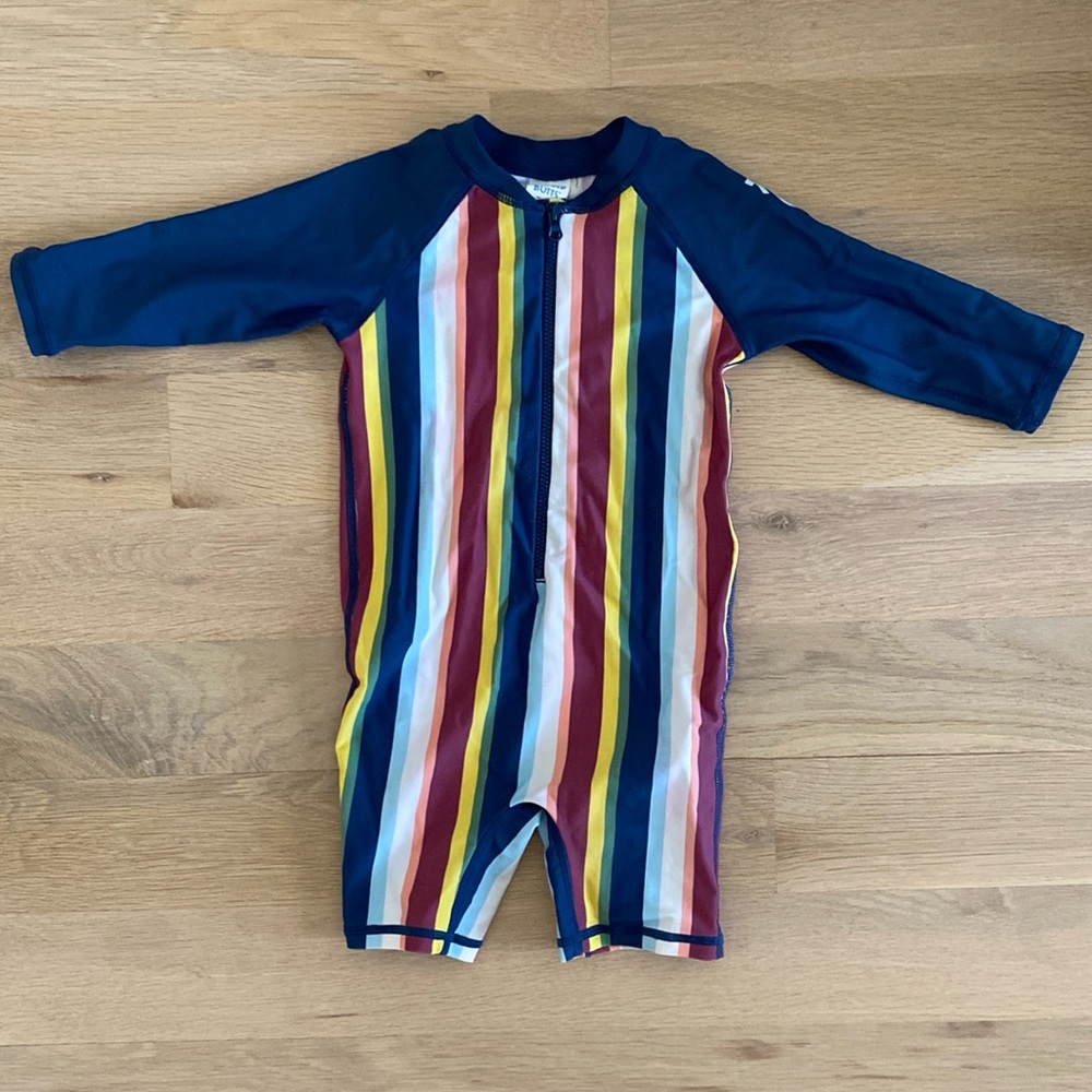 Rugged butts Long Sleeve Rash Guard Bodysuit 12-18 m